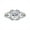 White, variant on 2 Carat Moissanite Rings for Women, S925 Sterling Silver D Color VVS1 Princess Cut Diamond Rings, Ideal Choice for Birthday, Anniversary and Romantic Occasions with Certificate