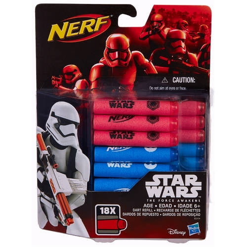 36 x Star Wars Nerf Dart Bullets 2 x 18 Refill Packs The Force Awakens Genuine 