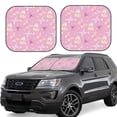 thumbnail image 6 of Kdxio Butterfly 1 Print 2-Piece Sun Shade Front Windshield - Foldable Car Front Window Sunshades for Most Sedans SUV Truck, 6 of 6