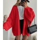 thumbnail image 3 of Suéter PRETTYGARDEN Oversized con Mangas Globo Rojo Talla L, 3 of 8