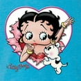 thumbnail image 5 of Wild Bobby Betty Boop Heart Blowing Kiss Dog Betty Boop Tri-Blend Racerback Tank Top, Vintage Turquoise, X-Large, 5 of 5
