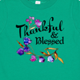 thumbnail image 4 of Inktastic Thankful and Blessed Inspirational Saying with Flowers Boys or Girls Baby T-Shirt, 4 of 5