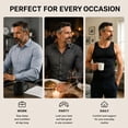 thumbnail image 5 of Men's Compression Shirt Stretch Tank Top Undershirt Abdomen Workout Vest, Black, AK5315, 5 of 7