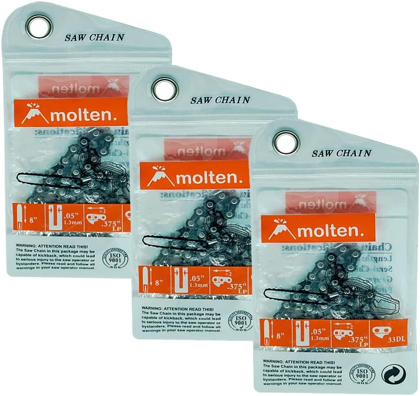 Molten. 8 Inch Pole Chainsaw Chain Replacement for Harbor Freight Pole