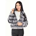 thumbnail image 1 of Chamarra de peluche juvenil Roman Fashion gris, 1 of 5