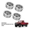 thumbnail image 4 of RC Car Wheel Rim, Aluminum Alloy 4Pcs Off Road Wheel Hub, Sturdy and Stylish Replacement for MN82 LC79 RC Crawler Trucks, 4 of 7