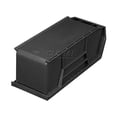 thumbnail image 2 of Global Industrial SB4104BK Plastic Hang & Stack Bin, Black - 10.875 x 4.125 x 4 in., 2 of 4