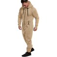 thumbnail image 2 of LAICAIW Combinaison à Capuche pour Hommes, Pyjama une Pièce à Fermeture Éclair, Combinaison de Jogging, 2 of 6