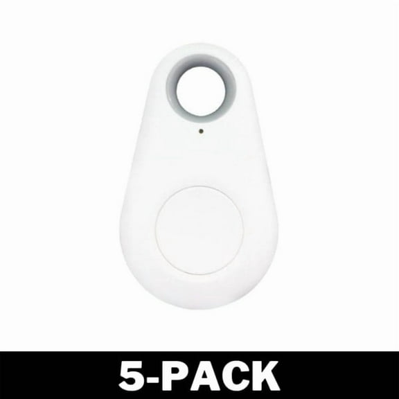 GPS Mini Tracker for Dog / Cat / Keys White 5-Pack