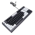 thumbnail image 1 of Clavier de Jeu Rétroéclairé RGB, Clavier Compact Filaire USB 87 Touches Design Ergonomique Anti-Ghosting et 12 Combinaisons Multimédia pour PC Ordinateur Portable Gamers Dactylo Voyage, 1 of 7