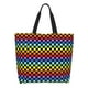 thumbnail image 1 of Disketp Rainbow Chequerboard Bolsa Tote Estampada para Mujer, Bolso de Hombro y de Mano para Compras y Viajes, 1 of 8