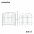 thumbnail image 5 of 24 Inch 8-Panel Metal Dog Playpen, Heavy Duty Indoor Outdoor Pet Exercise Pen with Door, Foldable Puppy Pen for Large Medium Small Dogs - Black, 5 of 6