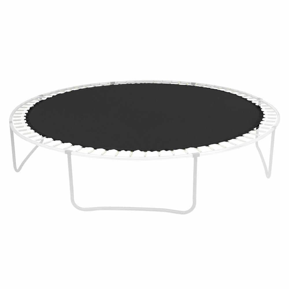 Heavy-Duty Black Trampoline Mat - Fits 14ft Frame, 72 V-Rings, 5.5" Springs