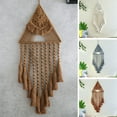 thumbnail image 3 of Visland Wall Tapestry&nbsp;Handcrafted&nbsp;DIY&nbsp;Iron Ring&nbsp;Bohemia Cotton Thread Macrame Dream Catcher&nbsp;Household Supplies&nbsp;, 3 of 8