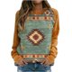 thumbnail image 4 of Pntutb Moda Mujer O-cuello Camiseta de manga larga Otoño Impresión Blusa suelta tops Sudadera Pntutb Pntutb-3750, 4 of 5
