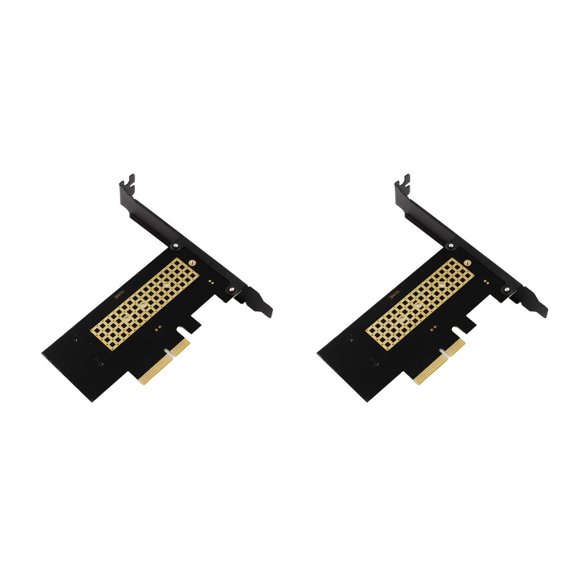 Transemion Professional Adapter Card Heatsink Cooling PCIE3.0 GEN3 Extension Cards 2Set