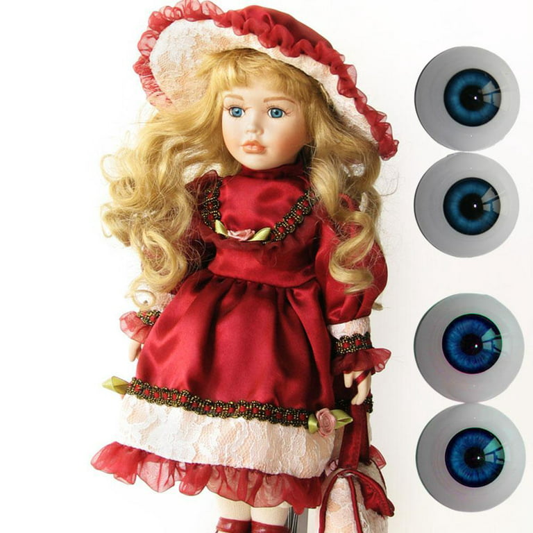 Fake eyes vs Human eyes✨ 👀: @otakulens_official Full Moon Doll 💕:  @palletesandpaint