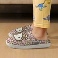 thumbnail image 6 of Kids Slippers Hello Kitty House Slippers Warm Soft Plush Slipper Anti-Slip Winter Fluffy House Shoes for Boys Girls, 6 of 7