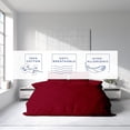 thumbnail image 6 of Kotton Culture 100% Egyptian Cotton 5 Piece Duvet Cover Set Breathable All Season Comforter Cover with Zipper & Corner Ties Easy Care 600 Thread Count Bedding (Cal King/King, Burgundy), 6 of 7