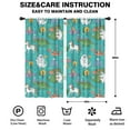 thumbnail image 2 of Blackout Kids Curtains,Blue Fantasy Creatures Pattern Childrens Insulated Curtains Set Of 2,Bedroom Essentials,Toddler Room Decor 42"x84", 2 of 5