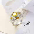 thumbnail image 3 of EOEMY Gorgeous 925 Silver Filled Rings Women Cubic Zirconia Party Jewelry Size 6-10-8, 3 of 5