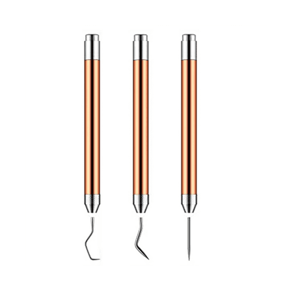 3 Pcs Weeding Tools for Vinyl with LED Light Set Pin Pen Weeding Tool Weeding Pen Craft Tweezers Pin Tools