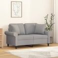 thumbnail image 1 of vidaXL Throw Pillows 2 pcs Light Grey 40x40 cm Fabric, 1 of 5