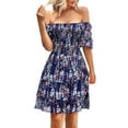 thumbnail image 1 of WILLBEST Robe Oneil Printemps et Automne Robe Décontractée Col Carré Jupe à Carreaux Mode Vacances Robe pour Femmes, 1 of 8