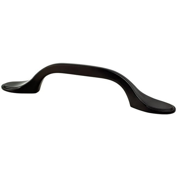 Berenson BE9196 1055 3 in. Advantage Plus One Arch Traditional Pull, Matte Black