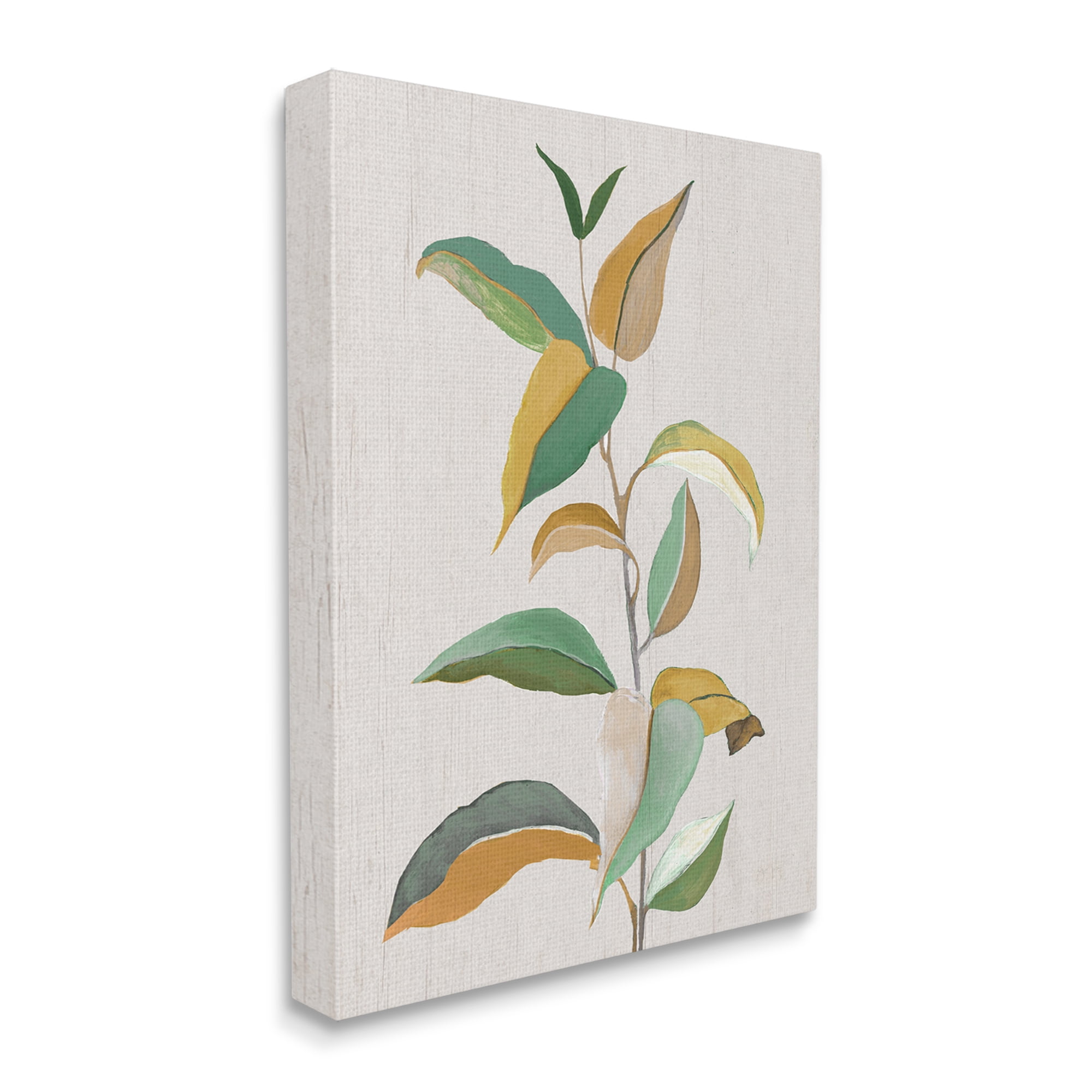 Stupell Industries Modern Herb Leaves Botanical & Floral Painting Gallery Wrapped Canvas Art Print Wall Art, 30 x 40