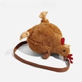 thumbnail image 4 of vlrwzc Plush Hen Shoulder Bag Purse Cute Chicken Bag Cartoon Hen Crossbody Bag Handbag Funny Animal Crossbody Purse for Women, 4 of 7
