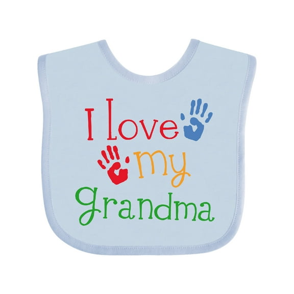 Inktastic I Love My Grandma Boys or Girls Baby Bib