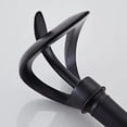 thumbnail image 6 of Matte Black Bathroom Basin Faucet Single Hole Single Handle Brass Waterfall Inlet Pipes Mixer Tap, 6 of 7