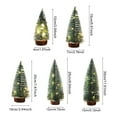 thumbnail image 3 of Mini Christmas Tree with Lights, Small Table Top Decorations, Desktop Miniature Pine Tree Xmas Holiday Decor Indoor Home, Small Pine Trees with Wooden Base for Home Xmas Decor, 3 of 9