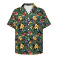 thumbnail image 3 of KUIFORTI Couple Matching Outfits Parrot Tropical Floral Lightweight Husband and Wife Clothing Washable Mens Shirts Casual with Soft Fabric Fashionable Fit for Outdoor Picnic, 3 of 7