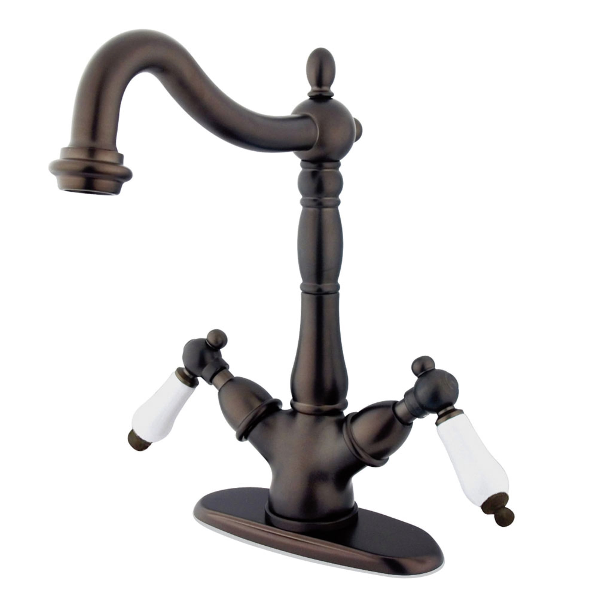 Kingston Brass KS1495PL Robinet d'Évier, Bronze Huilé