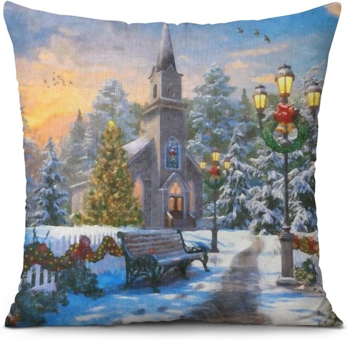 Double sided Print Christmas Pillow Covers Merry Christmas - Temu