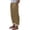 Khaki A, variant on Trousers Pants for Women Drawstring High Waisted Rolled Up Lounge Casual Pants with Pockets Summer Clothes