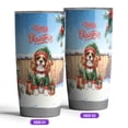 thumbnail image 2 of Merry Christmas Woofmas Xmas Noel Cavalier King Charles Spaniel Elf Candy Cane Snow 20oz Stainless Steel Tumbler Insulated Cup with Lid Dog Lover Gifts - 13017, 2 of 5