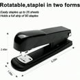 thumbnail image 3 of Black Modern Office Stapler 25 Sheet Capacity Automatic Includes 1000 Staples and Staple Remover, 3 of 8