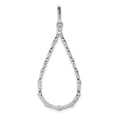 thumbnail image 7 of 14K White Gold Diamond Teardrop Pendant (0.472Cttw), 7 of 7