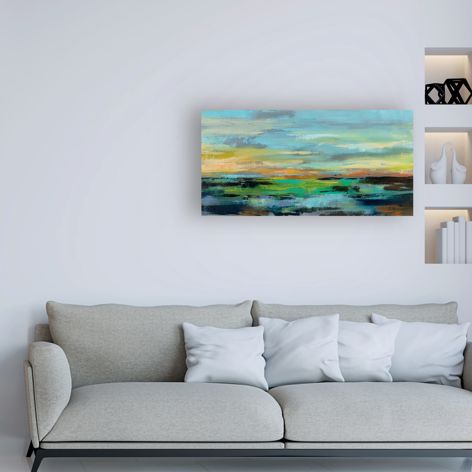 Trademark Fine Art 'Delmar Sunset I' Canvas Art by Silvia Vassileva
