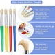 thumbnail image 3 of Juego de pinceles para niños, 4 piezas Kit de pinceles para niños Pinceles para pintar Cabeza plana Cepillo de acuarela con juego de cerdas de cerdo, para niños estudiantes principiantes A, 3 of 5
