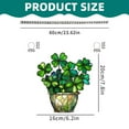 thumbnail image 3 of 2D Acrylic Pendant Hanging Decoration, Ngxiha Shamrock Suncatcher Four Leaf Clover Window Hanging Ornament, Acrylic Stained Glass Effect Art, Holiday Outdoor Decoration, 3 of 9