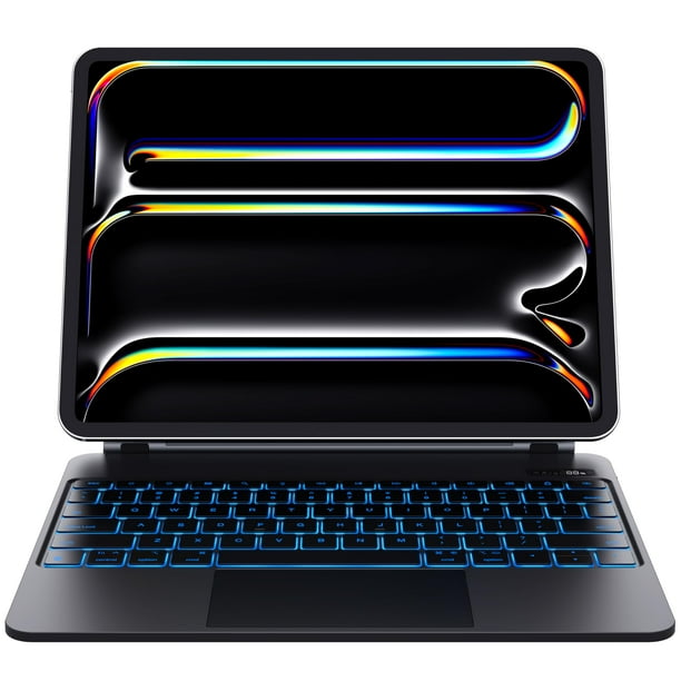 Funda con teclado CHESONA para iPad Pro 13 2024 con panel táctil, color negro