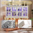 thumbnail image 6 of 59.05" W LED Curio Cabinet with 7 Color Lights, Vintage Glass Display Cabinet with 4 Glass Doors and Adjustable Shelves, Wooden China Case with Smartphone-Controlled for Living Room (White), 6 of 9