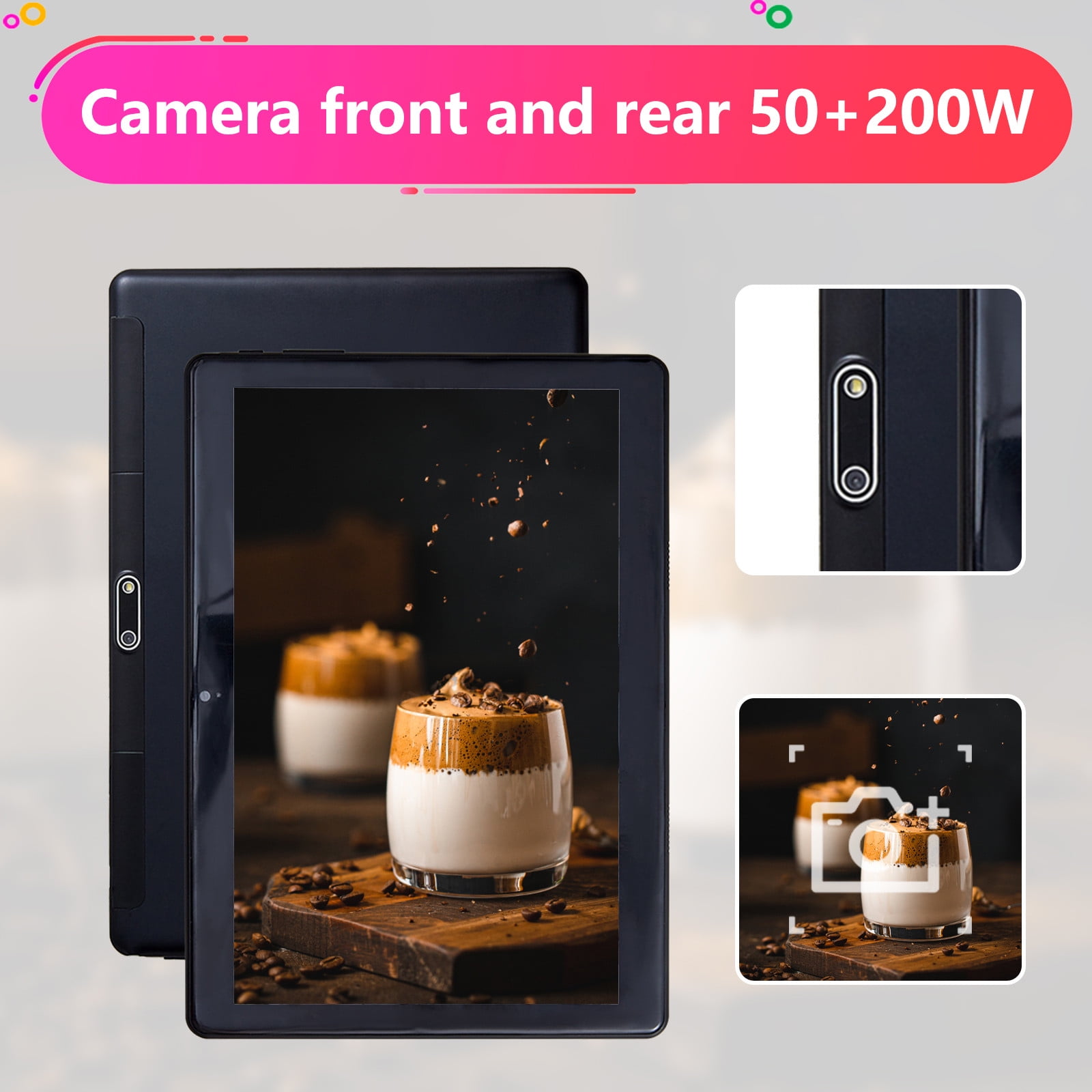 Upgraded 10.1-inch Tablet Computer 2+16G 10 Core Android Ultra-thin High-definition Screen Learning Game Video Office Tablet Supports SIM Card Voice Call