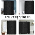thumbnail image 3 of Leopard Shower Curtain, Black Leopard Cheetah Print Shower Curtain,Polyester Fabric Print Shower Curtain Set for Bathroom with 12 Hooks 72"W x 72"L (Pack of 1), 3 of 6