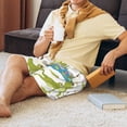 thumbnail image 5 of Naloa Cartoon Frogs Men's Short Pajama Pants, Pj Shorts, Lounge Comfort Shorts-XX-Large, 5 of 6