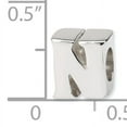 thumbnail image 2 of Beautiful Sterling Silver Reflections Letter N Bead, 2 of 2